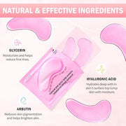 Under Eye Patches (30 Pairs) Rose Eye Mask for Puffy Eyes, Dark Circles, Eye Bag, Wrinkles - Undereye Bags, Birthday Gifts...