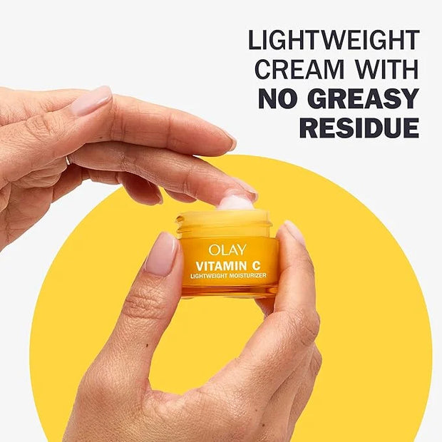 Olay Vitamin C Face Moisturizer, Brightening Cream for Women, Trial Size, Evens Tone, Dark Spot & Hyperpigmentation Reduct...