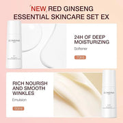Donginbi Red Ginseng Essential Skin Care Set - Firming & Skin Barrier Repair Moisturizer, Hydrating Toner, Korean Red Gins...