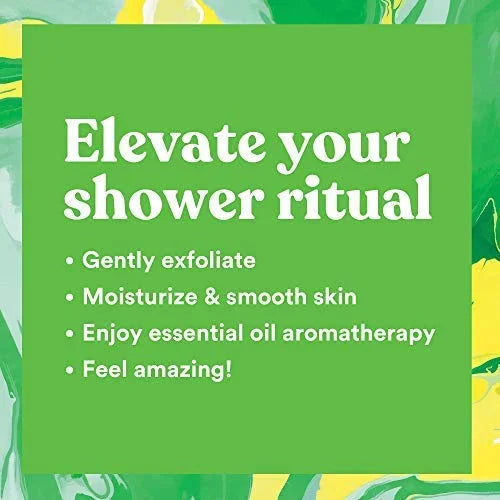 ASUTRA Dead Sea Salt Essential Oil Body Scrub Exfoliator (Cooling Cucumber), 16 oz - Ultra Hydrating, Gentle, & Moisturizi...