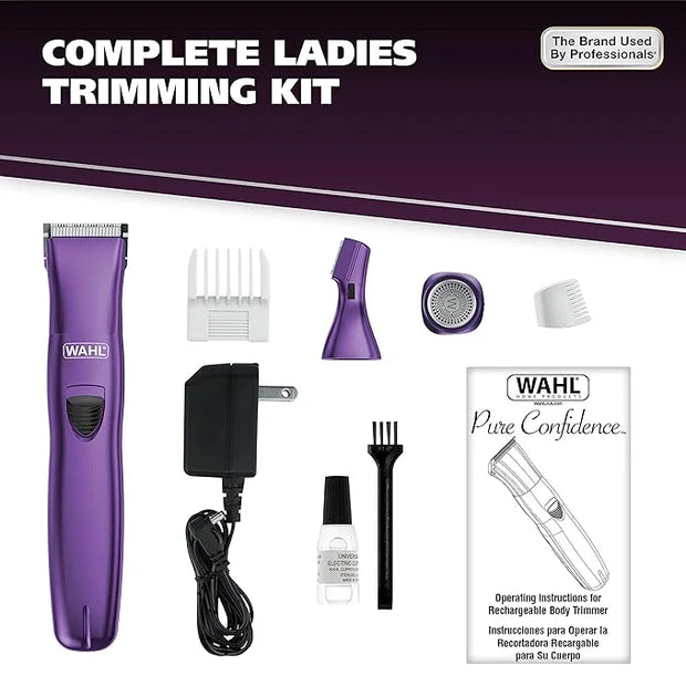 Wahl Pure Confidence Rechargeable Electric Trimmer, Shaver, & Detailer for Smooth Shaving & Trimming of The Face, Underarm...
