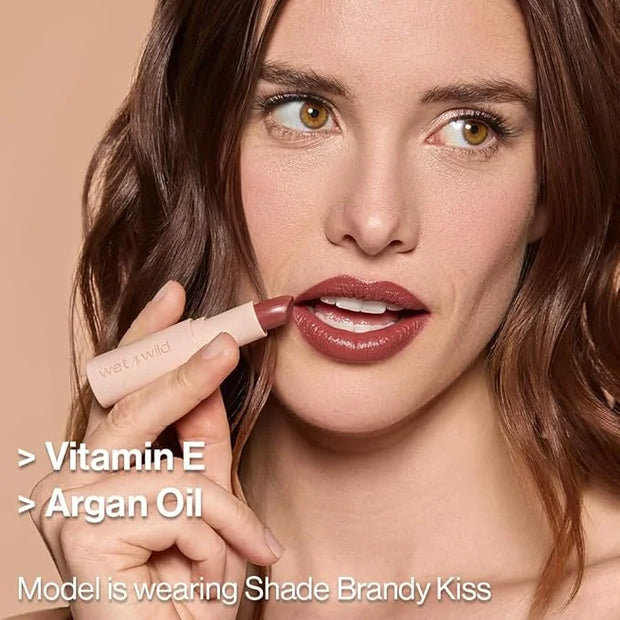 wet n wild Mega Last Rich Satin Lip Color, Rich Creamy Color with Satin Finish, Infused with Vitamin E & Moisturizing Arga...