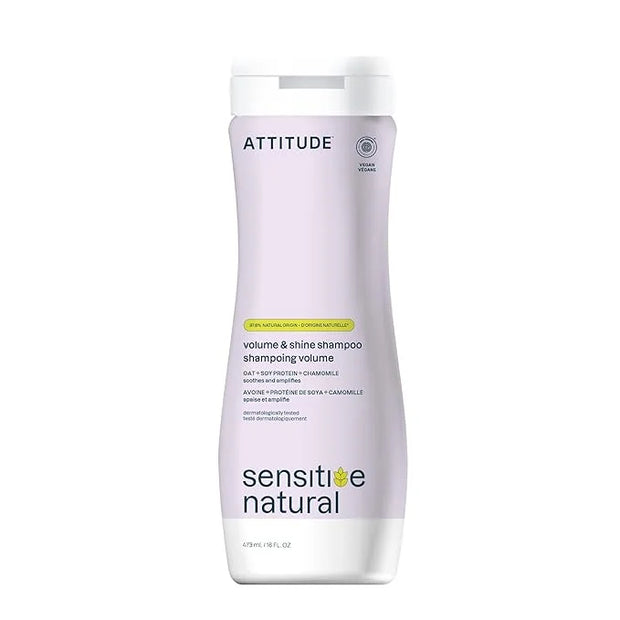 ATTITUDE Hair Shampoo for Sensitive Dry Scalp, EWG Verified, Soothing Oat, For Thin Hair, Naturally Derived Ingredients, V...