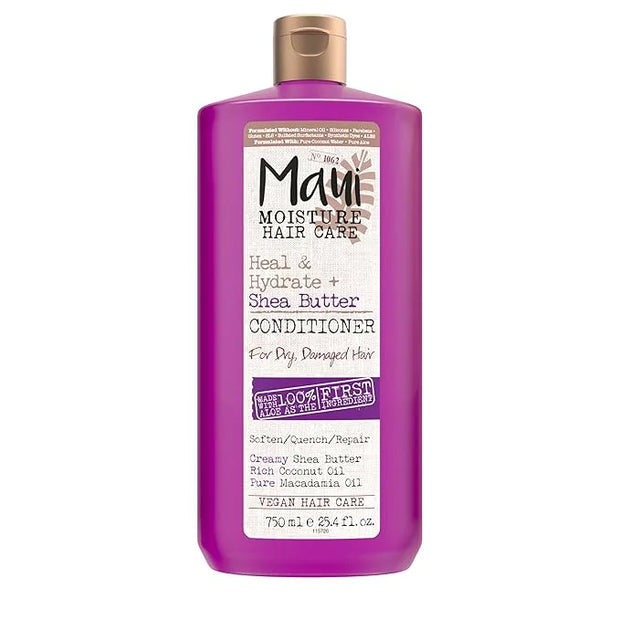 Maui Moisture Heal & Hydrate + Shea Butter Conditioner for Dry, Damaged Curls Helps Soften & Revive Curly & Coily Hair wit...