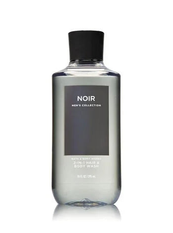 Bath and Body Works Noir Men's Collection 3 Piece Set Includes 3.7 oz Deodorizing Body Spray, 8 oz Ultra Shea Body Cream, ...