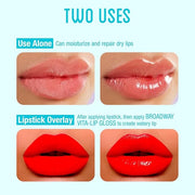 Ruby Kisses Broadway Vita-Lip Clear Lip Gloss (7 Pack) Ultra-Hydrating & Soothing Formula with Vitamins, High-Shine Non-St...