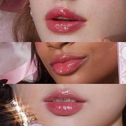 Flower Knows Violet Strawberry Rococo Glowy Lip Gloss G01+G02 +Hair Clips Set - Product Image
