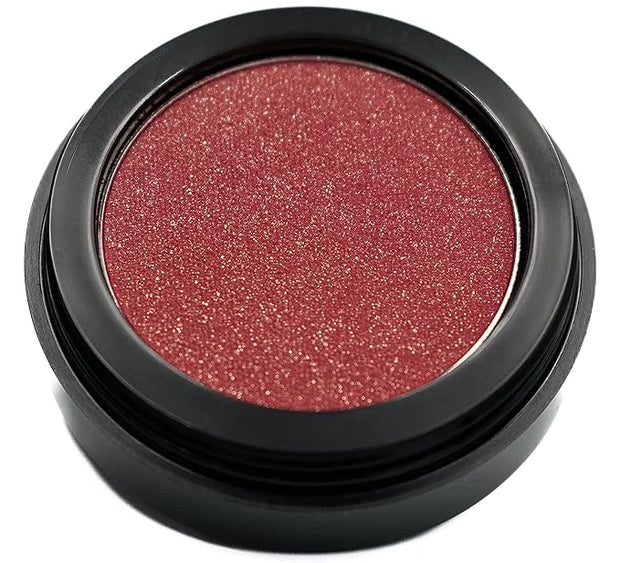 Chili Pepper Bright Red Orange Sparkling Glitter Pressed Powder Single Vegan Eyeshadow; Talc, Paraben & Cruelty Free - Pro...