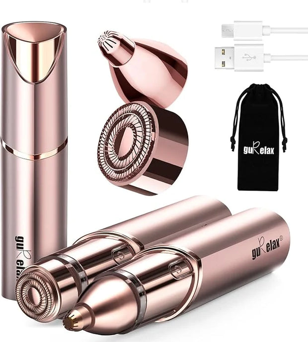 Facial Hair Remover for Women(Gen 3 Pro), Eyebrow Facial Trimmer, Luxury 2 in1 Hair Removal Device for Face, Lip, Nose, wi...