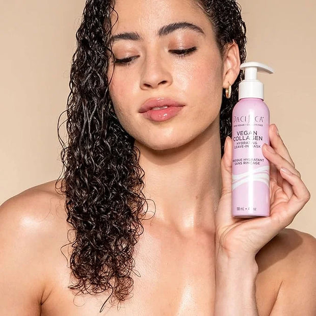 Pacifica Vegan Collagen Leave-In Repair Hair Mask – Leave-In Conditioner Treatment for Dry Damaged Hair, Hydrating Hair Re...