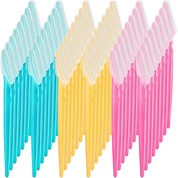 48 Pcs Eyebrow Razor for Women Face Razors Multipurpose Dermaplaning Tools, Hair Trimmer Shaper Shaver with Protective Cov...