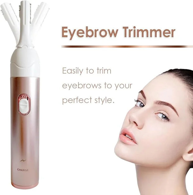 Electric Razor for Women, Hair Trimmer for Bikini Legs Womens Shaving Eyebrow Lips Body Face Beard Mustache Nose Arm Armpi...