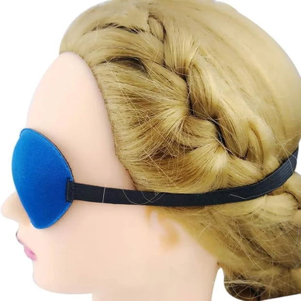 Soochat 3 Pack Eye Patch Strabismus Adjustable Eye Patch Eye Mask Buckle Adults and Kids Blue - Product Image