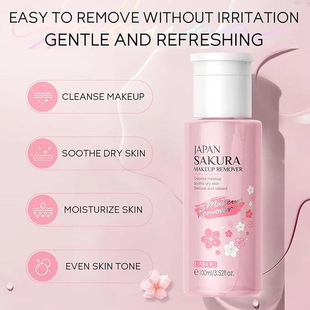 9 In 1 Japan Sakura Skin Care Set, Skincare Set For Women, Face Care Set For Women With Makeup Remover,Cleanser,Eye Cream,...
