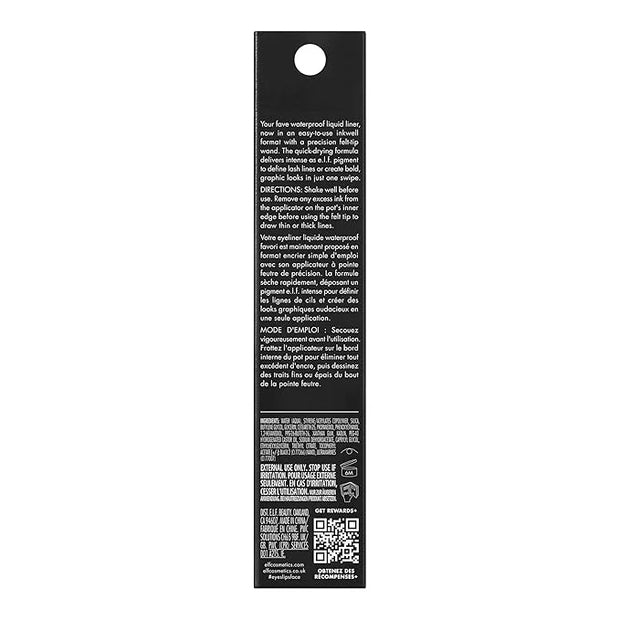 e.l.f. H2O Proof Inkwell Eyeliner Pen, High-pigment, Waterproof Liquid Eyeliner, Delivers A Matte Finish, Vegan & Cruelty-...
