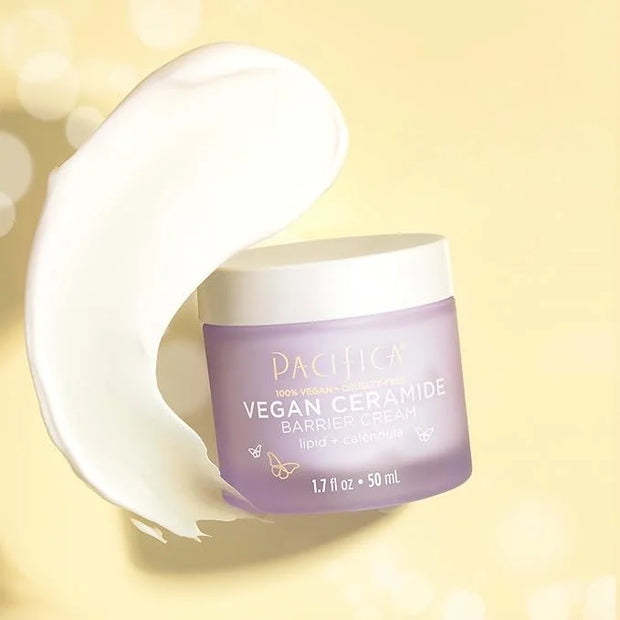 Pacifica Face Cream - Vegan Ceramide Barrier Cream w/Niacinamide & Shea Butter - Hydrating Daily Face Moisturizer Fragranc...