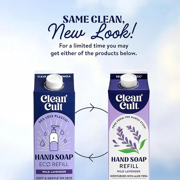 Cleancult Liquid Hand Soap Refills - Wild Lavender - Moisturizes Dry & Sensitive Skin -Made with Aloe Vera & Lavender Esse...