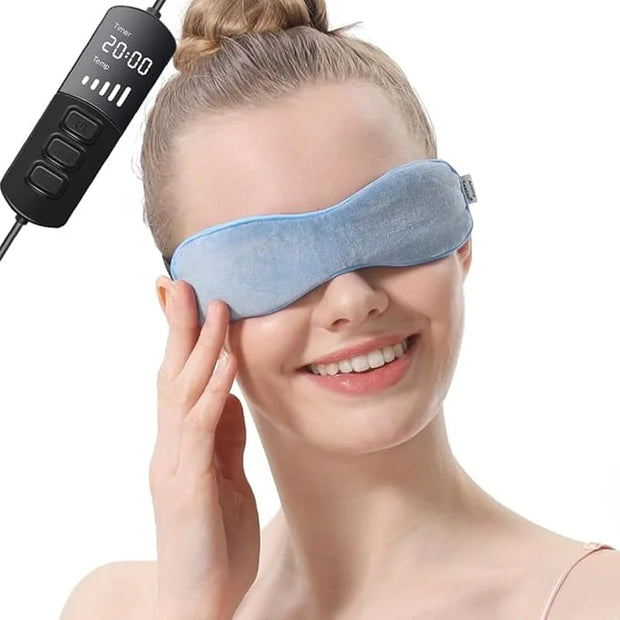 Aroma Season Heated Eye Mask for Dry Eyes, Warm Eye Compress with Flaxseed for MGD, Dry Eye Syndrome, FSA HSA Eligible, Ch...