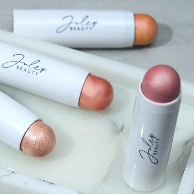 Julep Skip the Brush 3-in-1 Color Stick for Eyes, Cheeks, and Lip Trio Muted Mauve, Neutral Bronze, Sheer Glow - Product I...