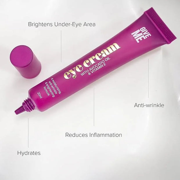 Cosmetics Eye Cream, Anti-Aging Brightening with Vitamin E, Anti-Wrinkle for Dark Circles and Puffy Eyes, Hydrates, Bright...