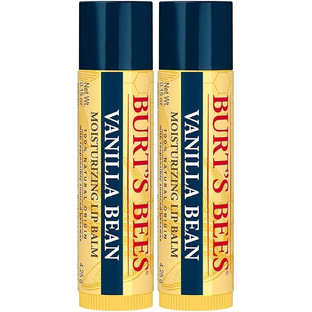 Burt's Bees Lip Balm - Vanilla Bean, Lip Moisturizer With Responsibly Sourced Beeswax, Tint-Free, Natural Origin Condition...