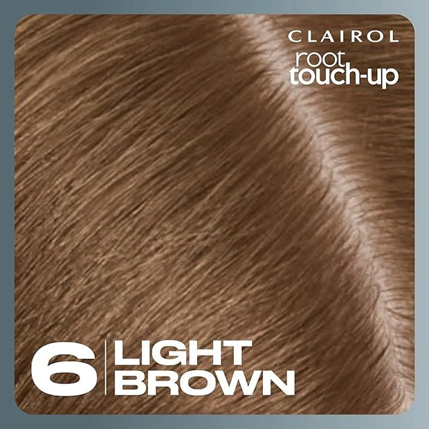 Clairol Root Touch-Up by Nice'n Easy Permanent Hair Dye, 6 Light Brown Hair Color, Pack of 2 - Product Image