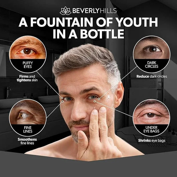 Beverly Hills V-lift Instant Eye Lift & Mens Instant Facelift Bundle with Discount - Eye Serum Treatment for Dark Circles,...