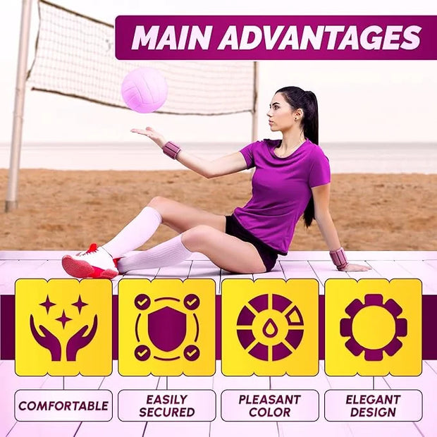 2Ct Ankle Weights for Women - Waterproof Ankle 2 Lbs - Product Image