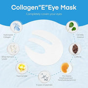Dongyu Collagen Under Eye Patches: Deep Real Collagen Overnight Eye Gels Mask With Caffeine Peptides Niacinamide - Dark Ci...