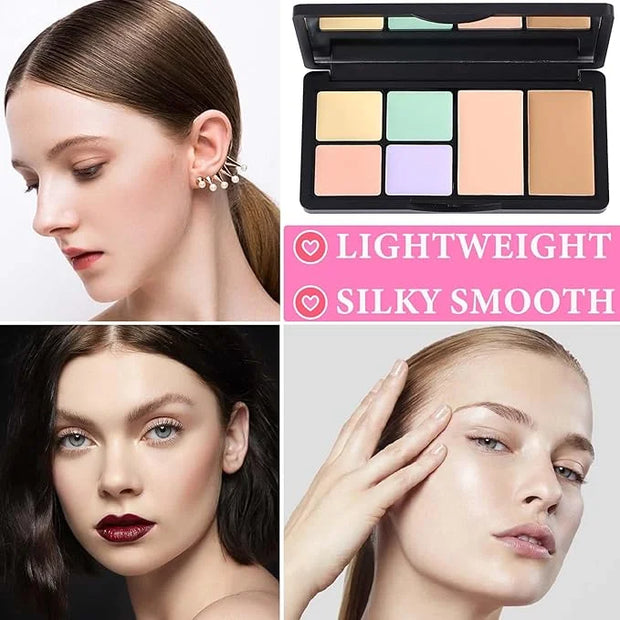 Color Correcting Concealer Palette,Concealer Contour Palette Long Lasting