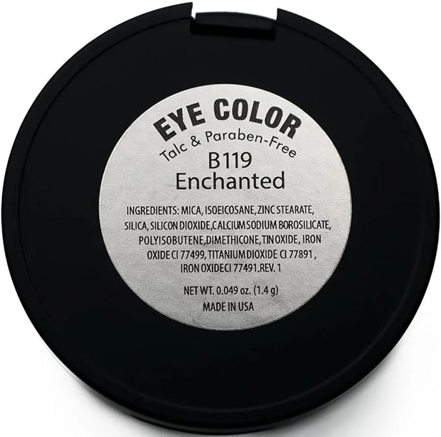 Enchanted Dark Gold Metallic Shimmering Pressed Powder Single Vegan Eyeshadow; Talc, Paraben & Cruelty Free - Product Image