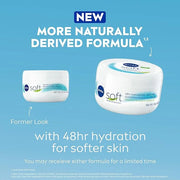NIVEA Soft Refreshingly Soft Moisturizing Cream, Lightweight Body Moisturizer for Face, Body and Hands, Body Cream Enriche...