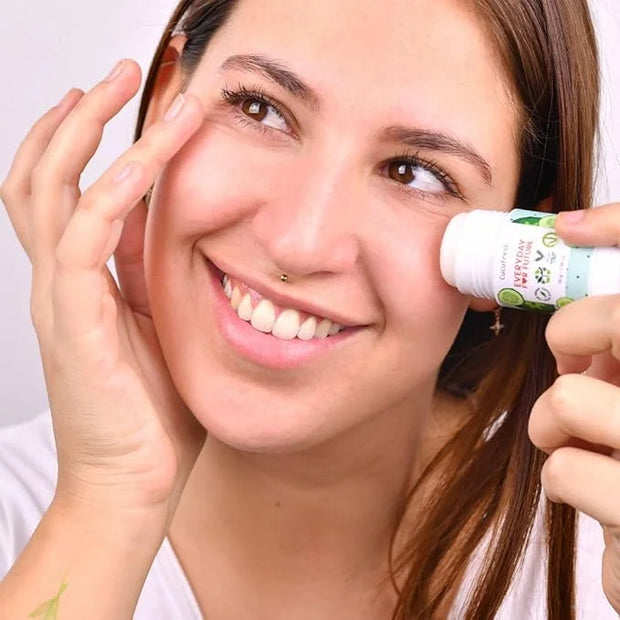 Cucumber Solid Eye Contour Serum Stick | Cooling Eye Serum Stick | Vegan & Cruelty Free Eye Serum Stick | 99% Natural Eye ...