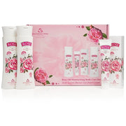 Bulgarian Rose Oil Moisturizing Body Care 3 Piece Gift Set - Natural Rose Body Lotion, Natural Rose Body Wash, Natural Ros...