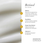 Advanced Clinicals Retinol Body Lotion + Retinol Serum 2PC Skincare Set For Women & Men Helps Diminish Appearance Of Crepe...