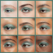 Teal Jewel Shimmering Green Emerald Forest Pressed Powder Single Vegan Eyeshadow; Talc, Paraben & Cruelty Free - Product I...