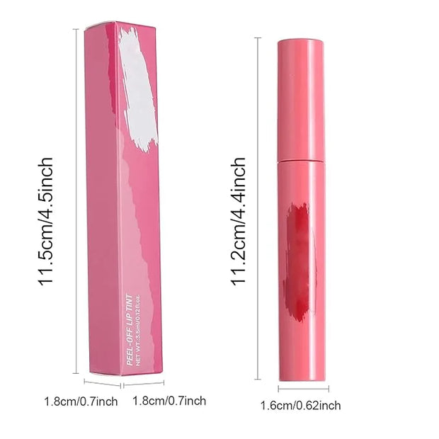 Peel Off Lip Tint, Wipe-On Colour Liquid Lipsticks, Tattoo Glaze, Matte High Pigment Long Wear Waterproof Contour Stain, N...