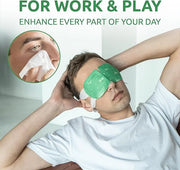Steam Eye Mask for Dry Eyes with 5 Eyelid Cleansing Wipes, Self Heating Eye Compress for Dry Eyes, Soothe and Relax with 4...