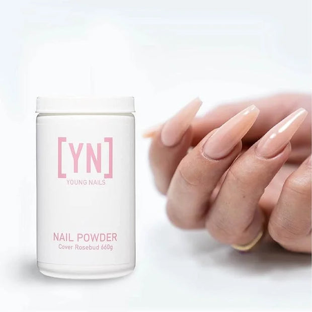 Young Nails Acrylic Powders, Cover - Created for a flawless consistency and superior adhesion - Cover Powder Begins to set...