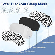 Sleep mask w/Cooling Gel Eye Mask, 2Packs Heated Eye Mask for Sleeping, Reusable Ice Silk Blackout Eye Cover Sleeping Mask...