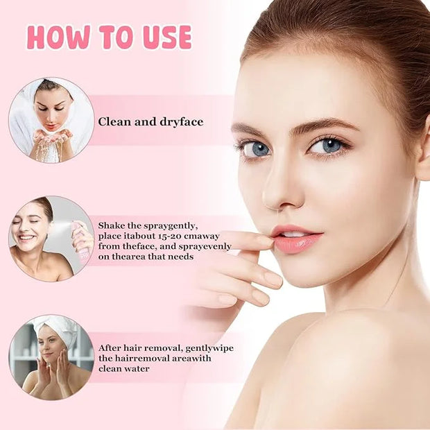 Hair Identifier Spray for Face Shaving, Moisturizing and Skin Care Dermaplaner Spray,Skin Body Hair Identifier Comfortable...
