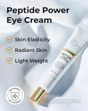 bom COSMETICS Peptide Power Eye Cream 1.05 Fl Oz, Penta-Peptide and 99% Pure Gold Lightweight Eye Cream for Skin Collagen ...