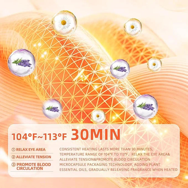 steam Eye mask for Dry Eyes,self-Heating Eye mask for Sleeping,SPA,Relief Stress and Eye Fatigue (10 pcs, Lavender) - Prod...