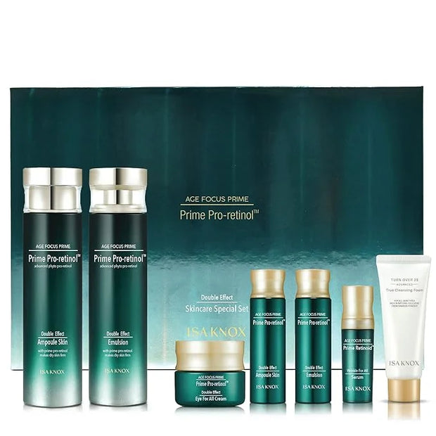 ISA KNOX AGE FOCUS PRIME DOUBLE EFFECT SKINCARE (417 ml / 14.10 Fl Oz) - Korean Skincare, Lightweight but Nourishing by LG...