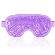 NEWGO Cooling Gel Eye Mask - Reusable Cold Pack for Puffy Eyes, Dark Circles, Migraine, Stress Relief - Purple With Soft P...