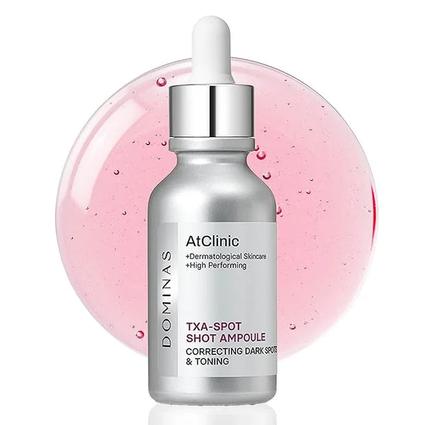 AtClinic Tranexamic Acid Pink Serum (1fl oz) - Improve Skin Tone and Hyperpigmentation, Ampoule for All Skin Types. Korean...