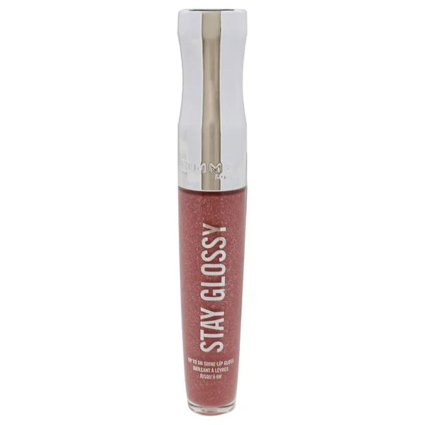 Rimmel Stay Glossy Lip Gloss - Non-Sticky and Lightweight Formula for Lip Color and Shine - 130 Blushing Belgraves, .18oz ...