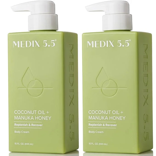 MEDIX 5.5 Coconut Oil Lotion W/ Manuka Honey Cream Skin Care Face Moisturizer & Body Cream | Firming Coconut Oil For Skin ...