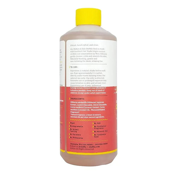 Alaffia Babies and Kids Bubble Bath, Gentle Bath Essentials for Delicate Skin, Plant-Based Formula, Paraben & Sulfate-Free...