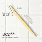 Tinkle Dermaplaning Tool 12ct, Dermaplane Razor for Women, Safe and Easy Peach Fuzz Remover, Eyebrow Trimmer with Protecti...
